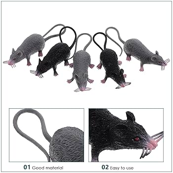 Amazon.co.jp: JOINPAYA 10個リアルなネズミ お化け屋敷や